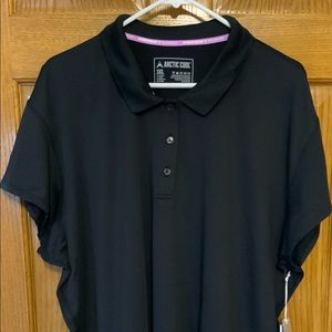 Arctic Cool SS Polo Shirt Size 3XL Black NWT